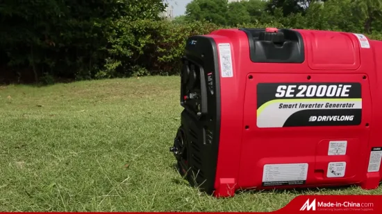 Se2000ie 2000W 2kw 3kw Súper Silencioso Motor de Gasolina Portátil Inteligente Generador Inversor Eléctrico para Camping con Ruedas